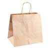 SACS TRAITEUR AVEC ANSES 26+17x24 CM NATUREL KRAFT X250