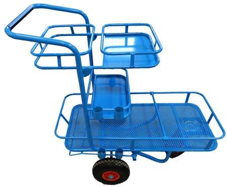 CHARIOT4X4: CHARIOT METAL+ROUE REGONFLABLE