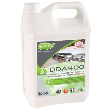 DDA400: DEGRAISSANT DETARTRE DESINFECTANT ALIM. "ECOCERT" 5L