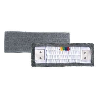 FRANGE MICROFIBRE POCHE ET LANGUETTE 40CM "grise"