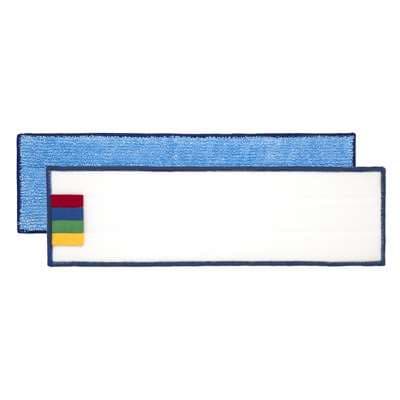 FRANGE MICROFIBRE VELCRO 40 CM "bleu"
