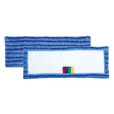 FRANGE MICROFIBRE VELCRO 40CM BLEU "ultra grattante"