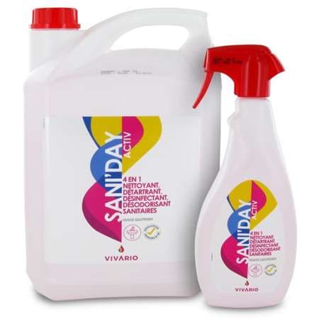 SANI DAY: DETERGENT DESINFECTANT DETARTRANT SANITAIRE  5L