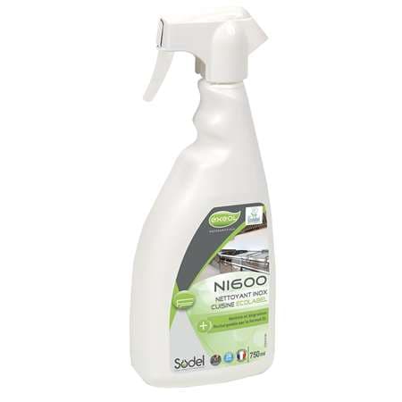 NI600: DETARTRANT DEGRAISSANT INOX 750ML ECOLABEL