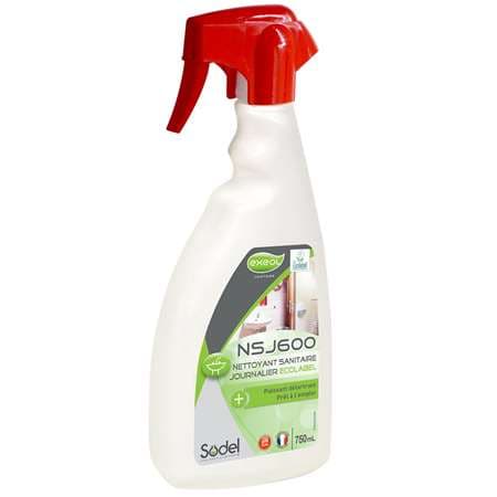 NSJ600: NETTOYANT SANITAIRE JOURNALIER ECOLABEL 750ML