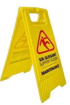 PANNEAU DE SIGNALISATION "SOL GLISSANT"