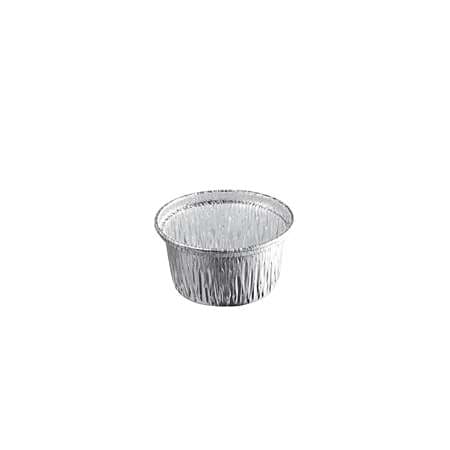 GO85 : RECIPIENT PATISSERIE ALUMINIUM ROND 85ML  X100