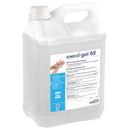 EXEOL GEL 82: GEL HYDROALCOOLIQUE 5L