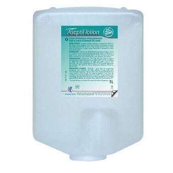 SAVON LOTION MOUSSANTE ASEPTIL ANTI BACTÉRIE CARTOUCHE 1L