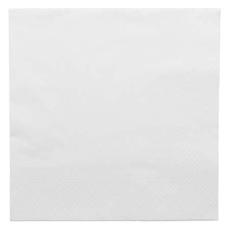 SERVIETTE LISSE 40X40 BLANCHE  X2400