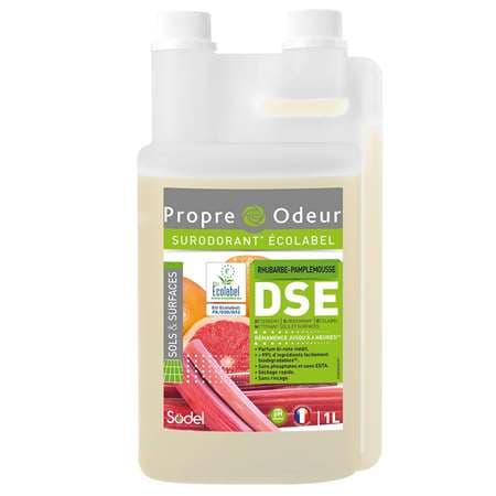 DSE: DETERGENT SURODORANT RHUBARBE-PAMP. ECOLABEL 1L DOSEUR