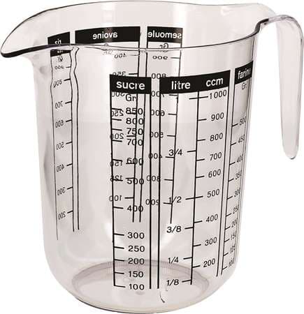 POT PLASTIQUE GRADUE 1 L.