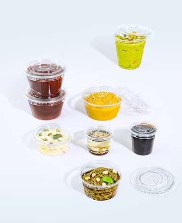 COUVERCLE TRANSPARENT - POT ROND 80CC X100