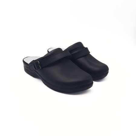 SABOT SOUPLE CUIR SANS COQUE MADO NOIR TAILLE 42