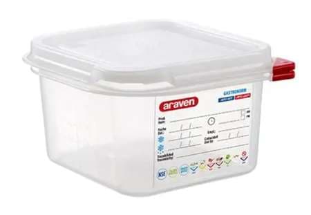 BOIT HERM PP GN1/9 100MM TRANSPARENT ARAVEN