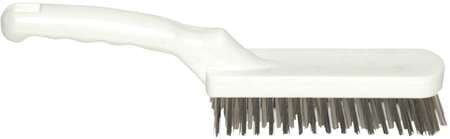 BROSSE METAL INOX / GRILL A MANCHE BLANC