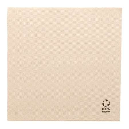 SERVIETTE ECO 'DOUBLE POINT' RECYCLEE 39x39 CM x1200