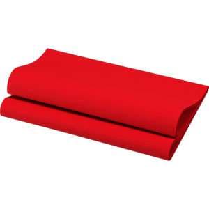 SERVIETTE DUNISOFT 55G 40X40 ROUGE x360