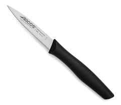 COUTEAU OFFICE LAME CRANTEE NOIR 85MM