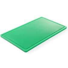 PLANCHE A DECOUPER 53X32 VERT AVEC RIGOLE 150MM