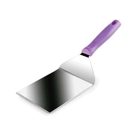 SPATULE RECTANGULAIRE XL INOX MANCHE VIOLET