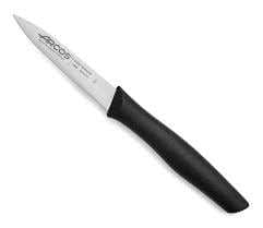 COUTEAU OFFICE LAME LISSE NOIR 85MM NOVA