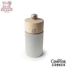 MOULIN A SEL ALUMINIUM NATUREL 12CM "LINE"