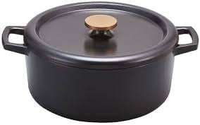 COCOTTE RONDE FONTE EMAILLE NORI 30CM BEKA