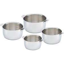 CASSEROLES SERIE DE 4 SANS MANCHE 14/20 CM  SELECT BEKA