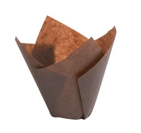 TULIPCUP BRUN D50 H80MM X200