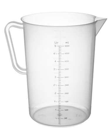 BROC MESUREUR PLASTIQUE 5L GRADUE