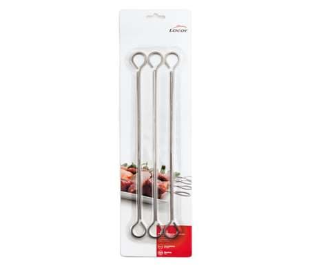 BROCHETTE CARRE EN INOX. 305 MM