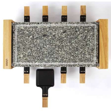 RACLETTE AVEC GRILL GRANITE BOIS 8 PERS. LIVOO