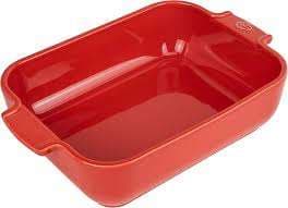 PLAT FOUR RECTANGULAIRE 25CM ROUGE APPOLIA