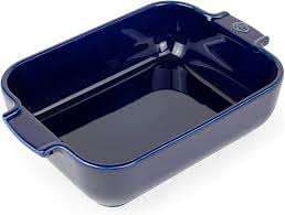 PLAT FOUR RECTANGULAIRE 25CM BLEU APPOLIA
