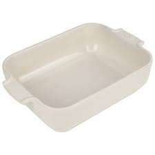 PLAT FOUR RECTANGULAIRE 25CM ECRU APPOLIA