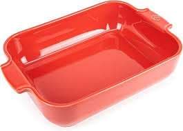 PLAT FOUR RECTANGULAIRE 32CM ROUGE APPOLIA
