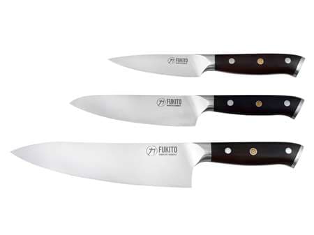 COFFRET 3 COUTEAUX FUKITO EBENE X50 (CHEF + UNIV. + OFFICE)