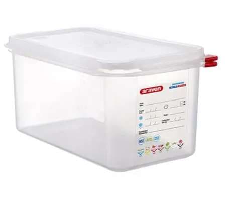 BOIT HERM PP GN1/3 150MM 6 L TRANSPARENT AV/ COUVERCLE