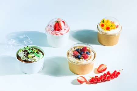 POT DESSERT/GLACE CARTON BLANC 250ML X50