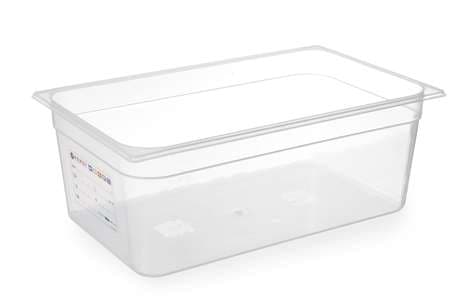 BAC GASTRONORME TRANSPARENTE PLASTIQUE GN1/1 H65CM