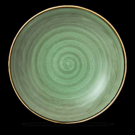 ASSIETTE STONECAST SAMPHIRE GREEN COUPE PASTA BOWL 31CM
