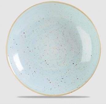 ASSIETTE STONECAST DUCK EGG COUPE LARGE BOWL 31CM