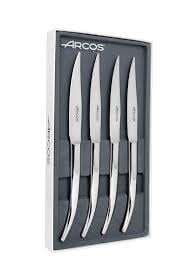COFFRET 4 COUTEAUX STEAK FORGES LAME LISSE "THE ORIGIN"