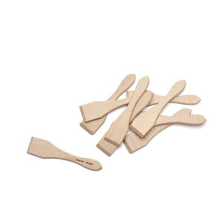 10 MINI SPATULES RACLETTE/BLINIS-B BOIS