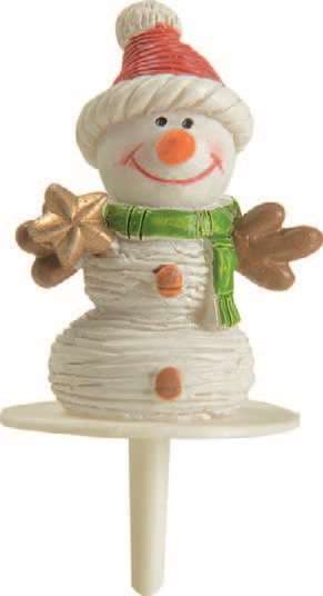 DECORS BUCHE BONHOMME DE NEIGE A L