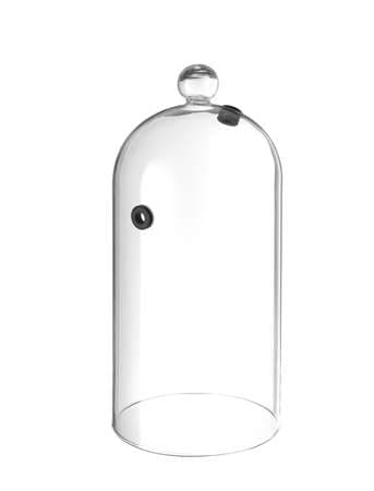 CLOCHE COCKTAIL EN VERRE AVEC TROU POUR TUYAU FUMOIR