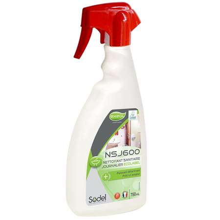 NSJ600: NETTOYANT SANITAIRE JOURNALIER ECOLABEL 750ML