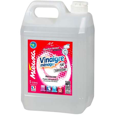 VINAIGRE BLANC D 'ALCOOL 14° 5L  MIEUXA