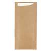 SACS COUVERTS + SERV. BLANCHE NATUREL KRAFT  X250